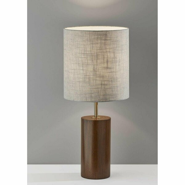 Estallar Walnut Wood Table Lamp, 13 x 13 x 30.5 in. ES3088902